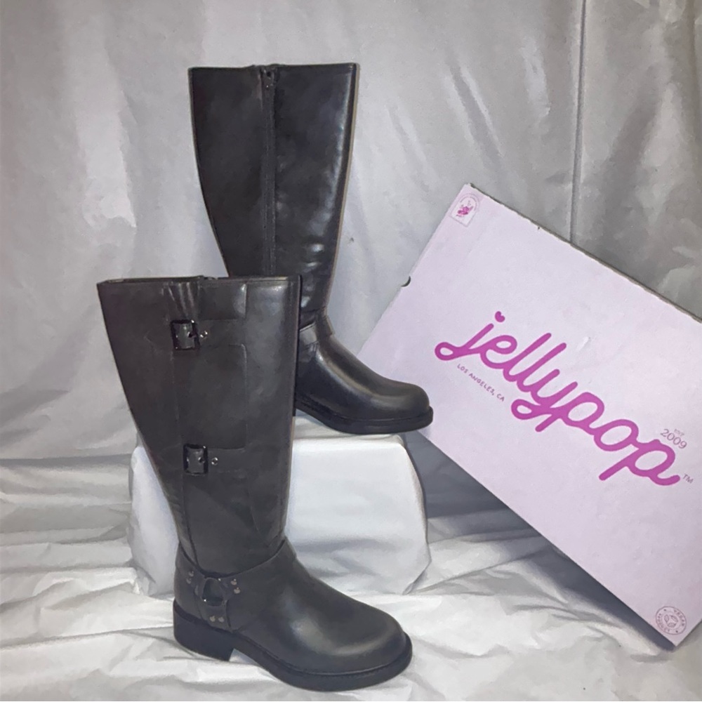 Jellypop Women's Black Knee-High Boots